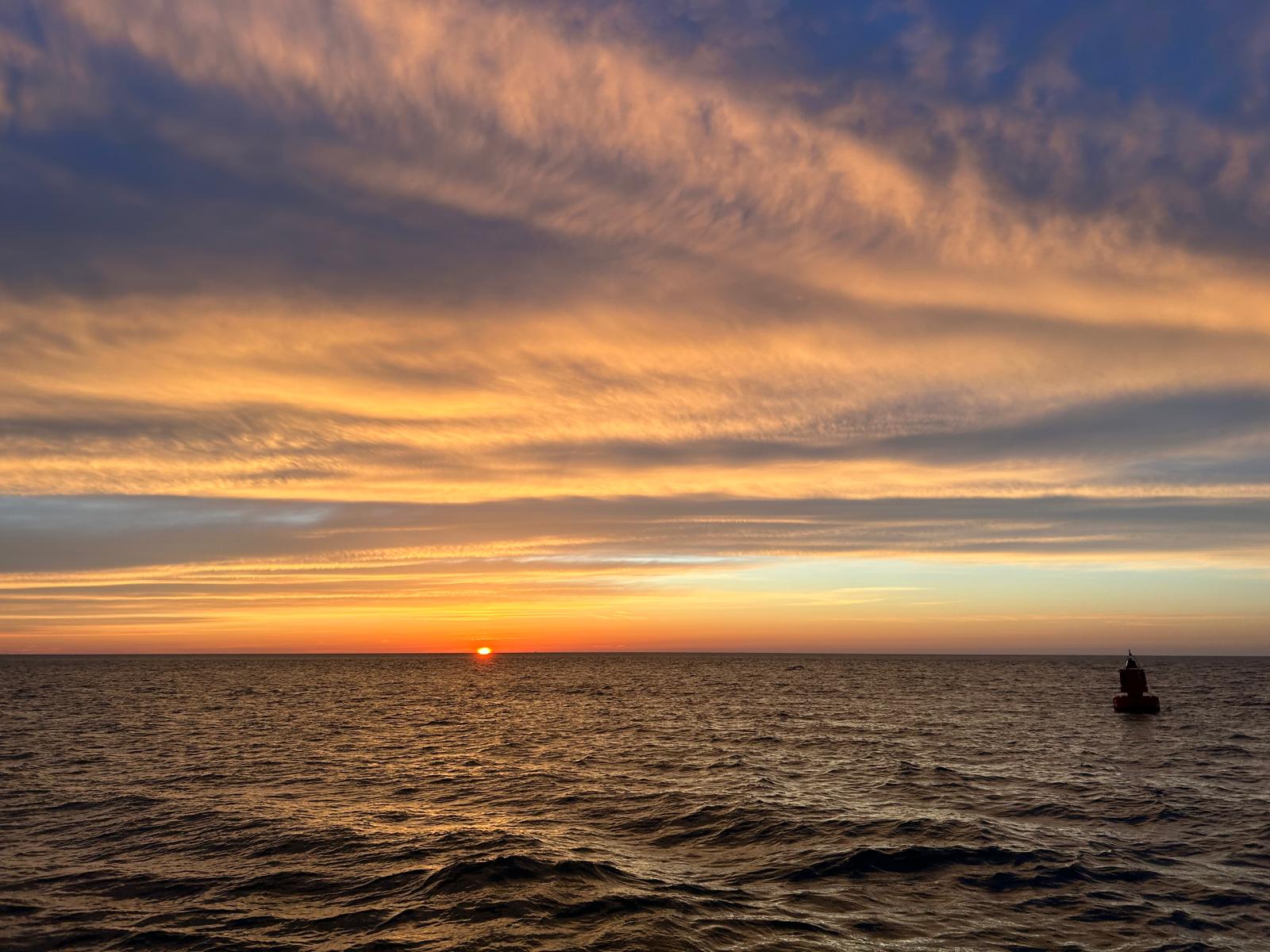 Sunset over the Wadden Sea